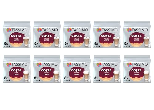 Tassimo Costa Latte Coffee Pods - 10 Packs (80 Drinks) von Tassimo