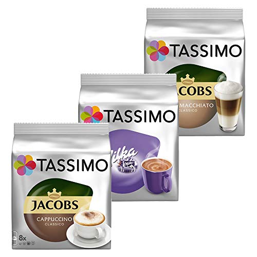 TASSIMO Cream Collection 3 Sorten Latte Macchiato Milka Cappuccino 24 Getränke von Tassimo