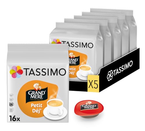 Tassimo Grand Mère Petit Déjeuner, Kaffee, Kaffeekapsel, Gemahlener Röstkaffee, 16 T-Discs von Tassimo