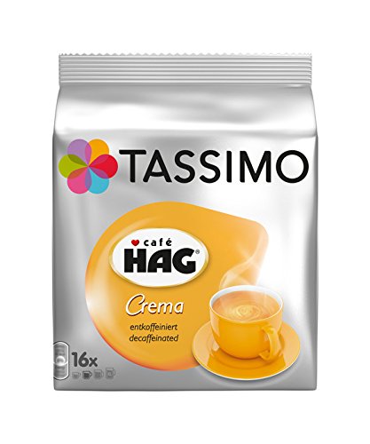 Tassimo Kapseln Café HAG, 80 Kaffeekapseln, 5er Pack, 5 x 16 Getränke von Tassimo