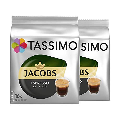 Tassimo Jacobs Espresso Classico Kaffeekapsel, 2er Pack, 32 Geränke von Tassimo
