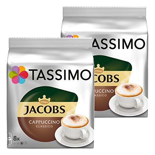 Tassimo Jacobs Krönung Cappuccino , 2er Pack (2 x 8 Portionen) von Tassimo
