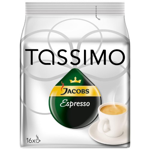 Tassimo Jacobs Krönung Espresso, 1er Pack (1 x 16 Portionen) von Tassimo