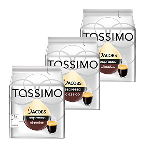 Tassimo Jacobs Krönung Espresso, 3er Pack (3 x 16 Portionen) von Tassimo