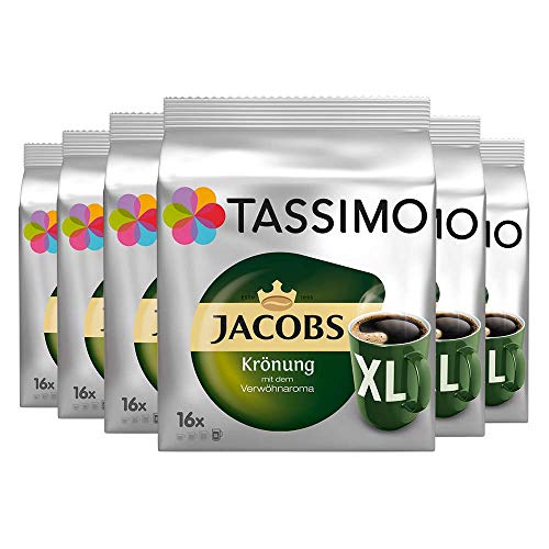 Tassimo Jacobs Krönung XL, 6er Pack (6 x 16 Portionen) von Tassimo
