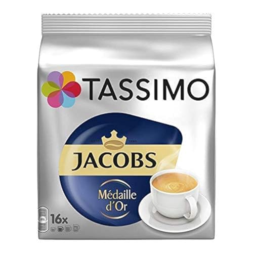 Tassimo Jacobs Médaille d Or, Kaffee, Kaffeekapsel, gemahlener Röstkaffee, 16 T-Discs von Tassimo