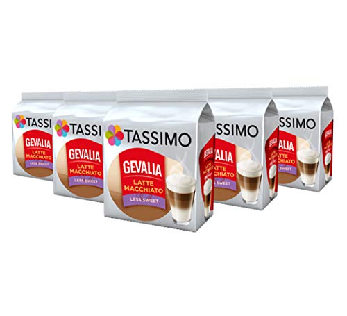 Tassimo Kaffee Gevalia Latte Macchiato 8 Kapseln - 5 Packungen (40 Getränke) von Tassimo