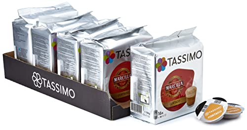 Tassimo Kaffee Marcilla Cortado 16 Kapseln - 5 Packungen (80 Getränke) von Tassimo