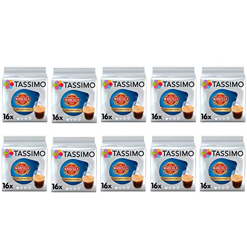 Tassimo Kaffee Marcilla Decaf Kaffeepads - 10 Packungen (160 Getränke) von Tassimo