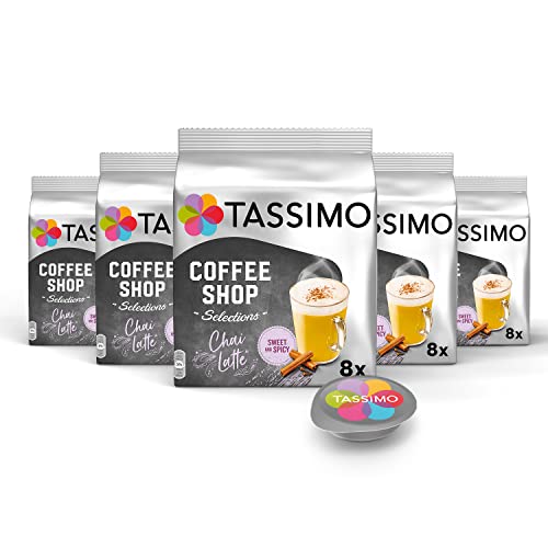 Tassimo Kapseln Coffee Shop Selections Chai Latte, 40 Tee Kapseln, 5 x 188g von Tassimo