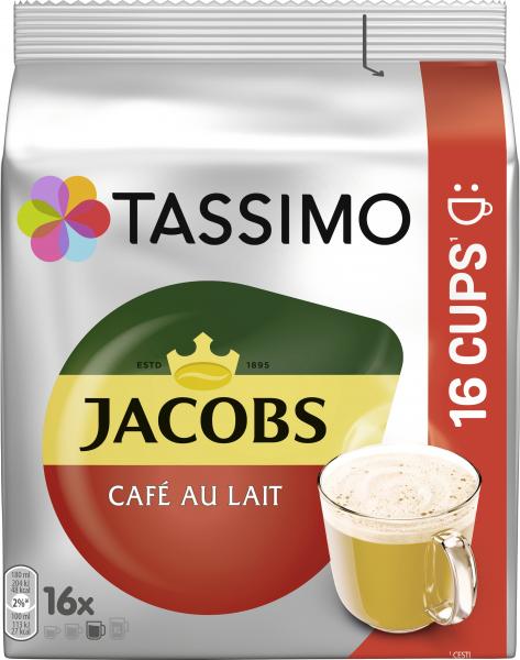 Tassimo Kapseln Jacobs Café au Lait, 16 Kaffeekapseln von Tassimo