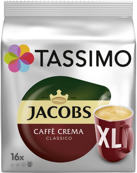 Tassimo Kapseln Jacobs Caffè Crema classico XL, 16 Kaffeekapseln von Tassimo