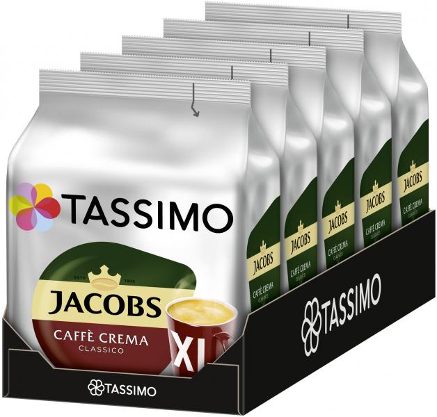 Tassimo Kapseln Jacobs Caffè Crema classico XL, 16 Kaffeekapseln von Tassimo