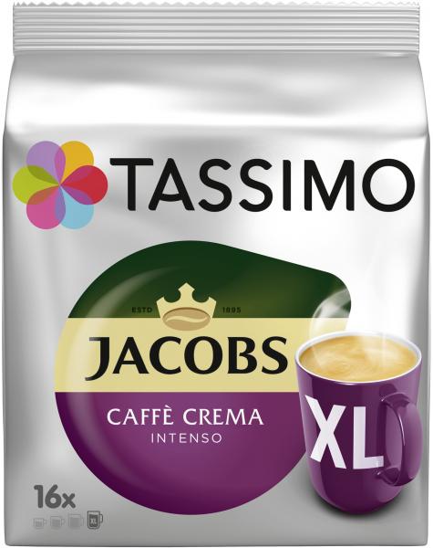 Tassimo Kapseln Jacobs Caffè Crema intenso XL, 16 Kaffeekapseln von Tassimo