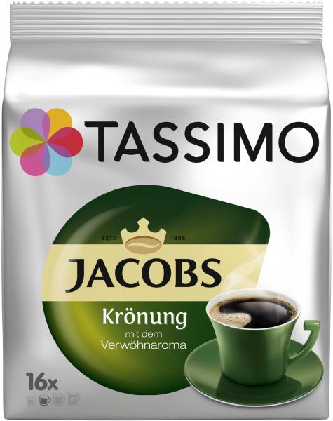 Tassimo Kapseln Jacobs Krönung, 16 Kaffeekapseln von Tassimo