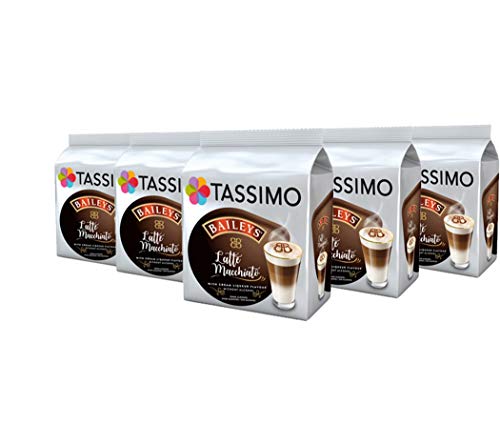 Tassimo Kapseln Latte Typ Macchiato Baileys, 40 Kaffeekapseln, 5er Pack, 5 x 8 Getränke Tassimo Kapseln Latte Typ Macchiato Baileys, 40 Kaffeekapseln, 5er Pack, 5 x 8 Getränke von Tassimo
