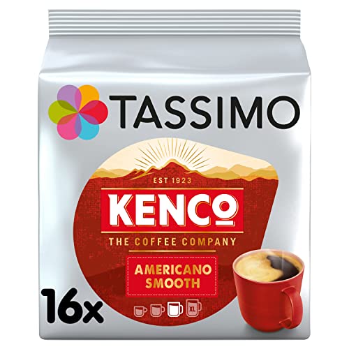 Tassimo Kenco Americano Smooth, Kaffee, Kaffeekapsel, Gemahlener Röstkaffee, 16 T-Discs von Tassimo