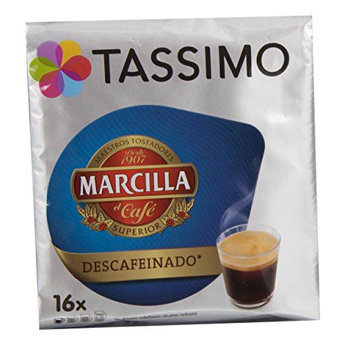 Tassimo Marcilla Descafeinado, Entkoffeiniert, Kaffee, Kaffeekapsel, 16 T-Discs von Tassimo