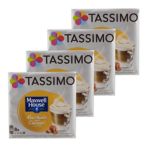 Tassimo Maxwell House Macchiato Caramel, Kaffee, Kaffeekapsel, T-Disc, Milchkaffee, 32 Portionen von Tassimo
