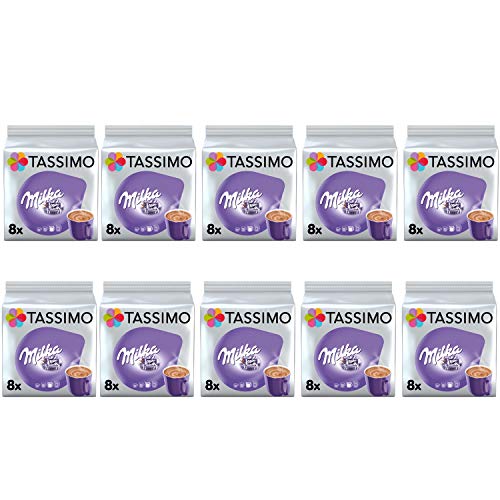 Tassimo Milka Hot Chocolate Pods - 10 Packungen (80 Getränke) von Tassimo