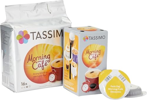 Tassimo Morning Café, Kaffee, Kaffeekapsel, Gemahlener Röstkaffee, 16 T-Discs von Tassimo