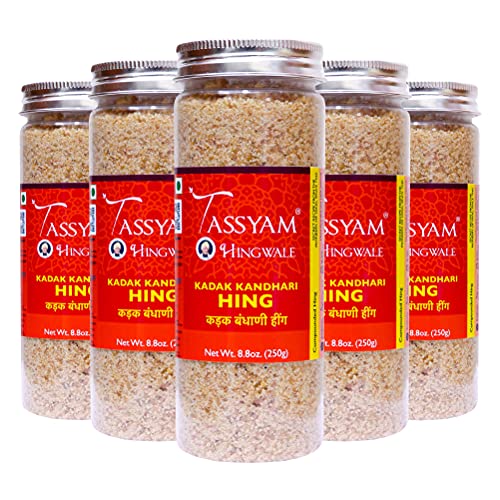 TASSYAM Hingwale Kadak Kandhari Hing 1,25g (5x 250g) | handgehämmertes & natürliches Perungayam von Tassyam
