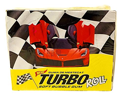 Turbo Soft Bubble Kaugummi - 100 Stück weicher Kaugummi mit Tutti Frutti Geschmack von Taste