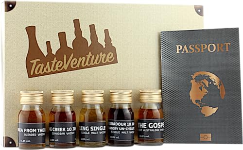 World of Whisky Tasting Geschenkset 5x30ml - International Whisky Journey 46,1% - Tasteventure von Tasteventure