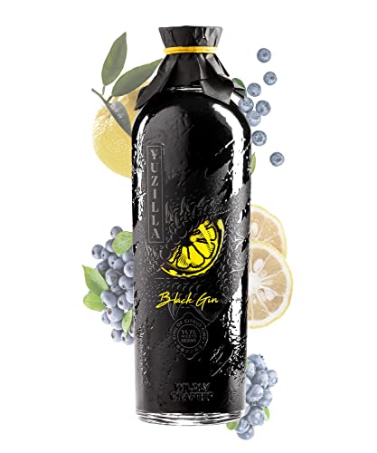 YUZILLA Black Gin | Yuzu meets Blueberry | King of Citrus Gin | 700 ml (Yuzu & Blueberry) von Tastillery