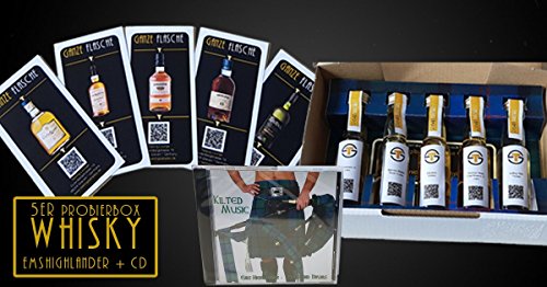 Tasting Samples Whisky Tasting Box"Emshighlander" schottische Whiskys mit Musik CD von Tasting Samples