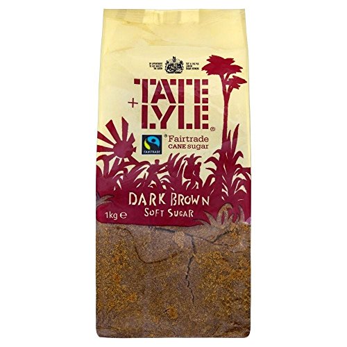 Tate & Lyle Fairtrade Dark Brown Soft Sugar (1 kg) - Packung mit 2 von Tate & Lyle
