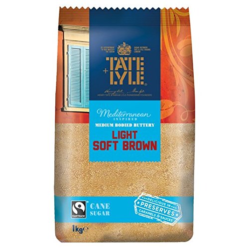 Tate & Lyle Fairtrade Hellbraun weiche Rohrzucker 1 kg von Tate & Lyle's