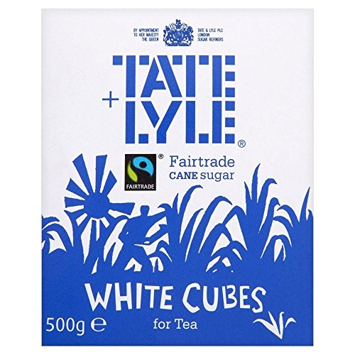 Tate & Lyle Fairtrade White Sugar Cubes (500g) - Packung mit 2 von Tate & Lyle