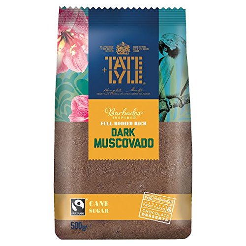 Tate & Lyle Fairtrade Barbados spornte dunkel Muscovado Rohrzucker 500 g (Packung mit 5 x 500 g) von Tate &Lyle