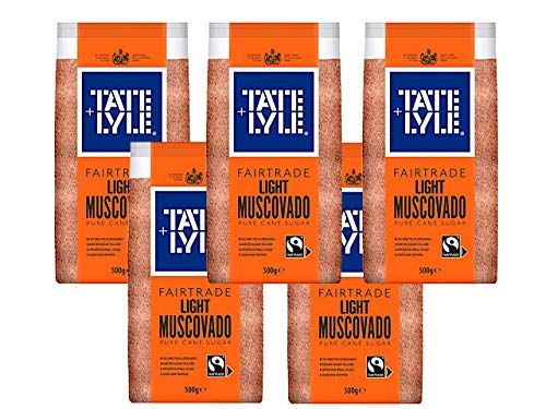 Tate & Lyle Fairtrade Light Muscovado Sugar (5 x 500g) von Tate & Lyle
