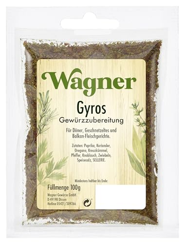Wagner Gewürze - Gyros Gewürzzubereitung Optimal 100 g im Beutel Wagner Gewürze - Gyros Gewürzzubereitung Optimal 100 g im Beutel von Wagner Gewürze