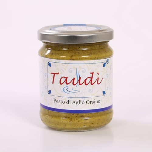 Bärlauch-Pesto – Authentische, 100% natürliche sizilianische Delikatesse – Taudì-Konserven im Glas 170g Bärlauch-Pesto – Authentische, 100% natürliche sizilianische Delikatesse – Taudì-Konserven im Glas 170g von Taudì