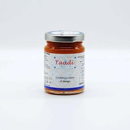 Handgemachte sizilianische Mango-Extra-Marmelade – 100% natürlich, ohne Konservierungsstoffe – mit frischer Mango, Fruchtfleisch und Saft – hochwertige sizilianische Marmelade im Glas – Taudì 95g Handgemachte sizilianische Mango-Extra-Marmelade – 100% natürlich, ohne Konservierungsstoffe – mit frischer Mango, Fruchtfleisch und Saft – hochwertige sizilianische Marmelade im Glas – Taudì 95g von Taudì