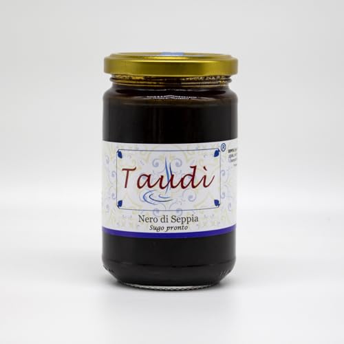 Taudì Tintenfisch-Tintensauce – mit Tintenfischstücken – Gebrauchsfertige Sauce im Glas – Intensiver und traditioneller Geschmack der sizilianischen Küche 280 g Taudì Tintenfisch-Tintensauce – mit Tintenfischstücken – Gebrauchsfertige Sauce im Glas – Intensiver und traditioneller Geschmack der sizilianischen Küche 280 g von Taudì