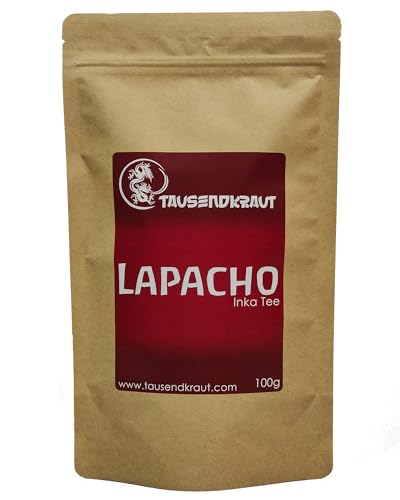 Tausendkraut PREMIUM Lapacho INKA Tee - 100g - Bester INKA Tee - Hohe Produktsicherheit - Fairer Anbau und Handel - Aus Wildsammlung in Peru - Nachhaltig und natürlich - Bester Geschmack von TAUSENDKRAUT FÜR MEHR LEBENSQUALITÄT!
