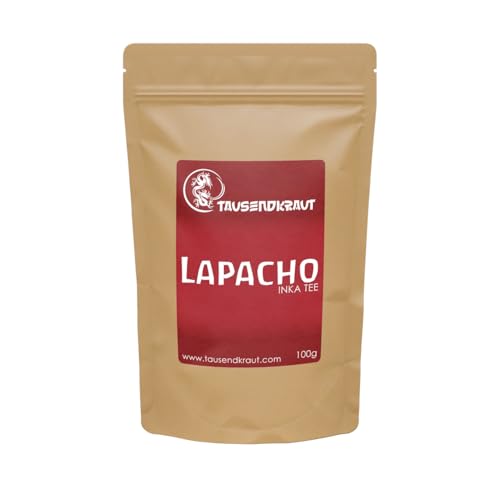 Tausendkraut PREMIUM Lapacho INKA Tee - 100g - Bester INKA Tee - Hohe Produktsicherheit - Fairer Anbau und Handel - Aus Wildsammlung in Peru - Nachhaltig und natürlich - Bester Geschmack von TAUSENDKRAUT FÜR MEHR LEBENSQUALITÄT!