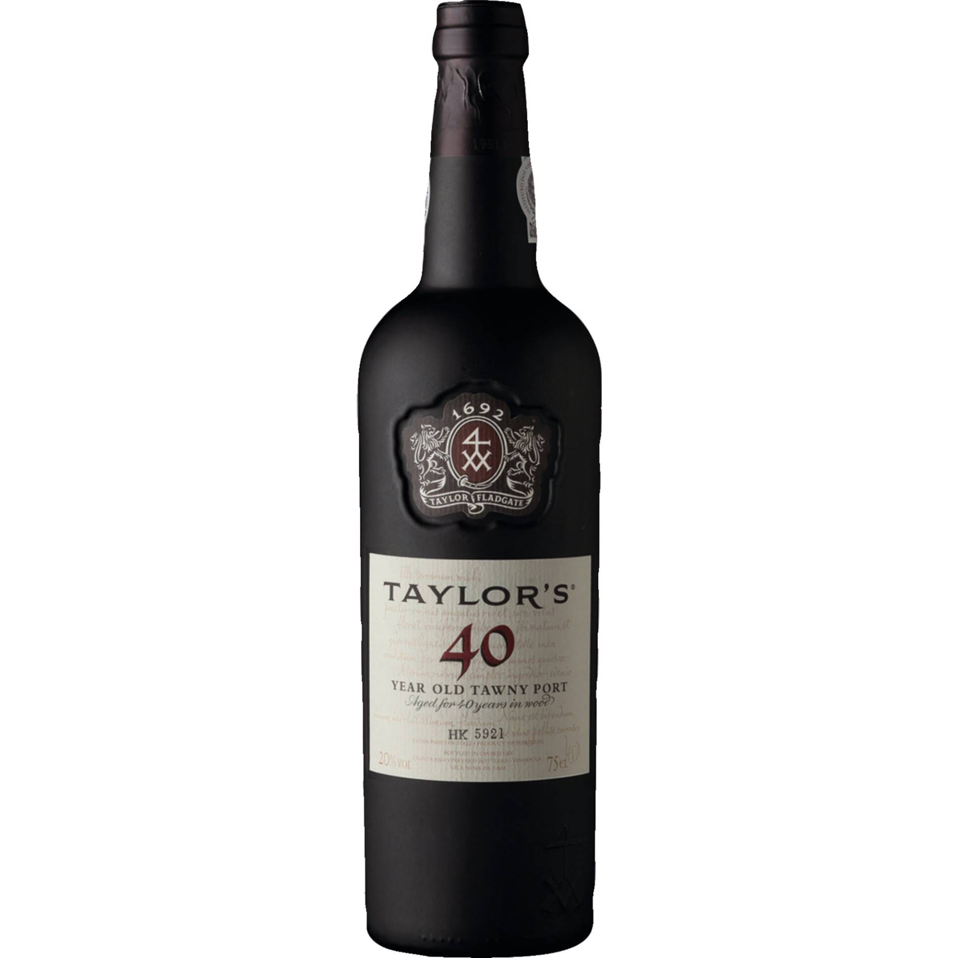 Taylor's Tawny Port 40 Years Old Taylor, Porto DO, Douro, Spirituosen von Taylor Fladgate & Yeatman, Rua do Choupelo 250, 4400-088 Vila Nova de Gaia, Portugal