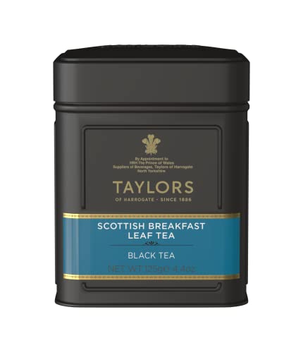 Taylor's of Harrogate Scottish Breakfast Leaf Tea – 125 g – Früchstückstee lose – Kräftige Schwarzteemischung Taylor's of Harrogate Scottish Breakfast Leaf Tea – 125 g – Früchstückstee lose – Kräftige Schwarzteemischung von Taylor'S Of Harrogate