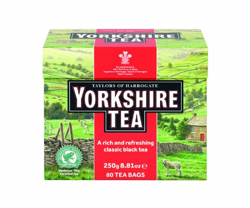 Taylor's of Harrogate Yorkshire Tea 250 g 80 Teebeutel, 5er Pack (5 x 250 g) von Yorkshire Tea