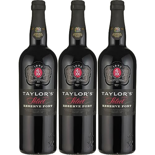 Taylor’s Port Ruby Select Portwein süß rot Portugal Inkl. FeinWert E-book (3 x 0,75l) von Taylor’s Port