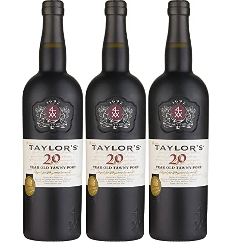 Taylor’s Port Tawny 20 Years Old Portwein süß rot Portugal I Visando Paket (3 Flaschen) von Taylor’s Port