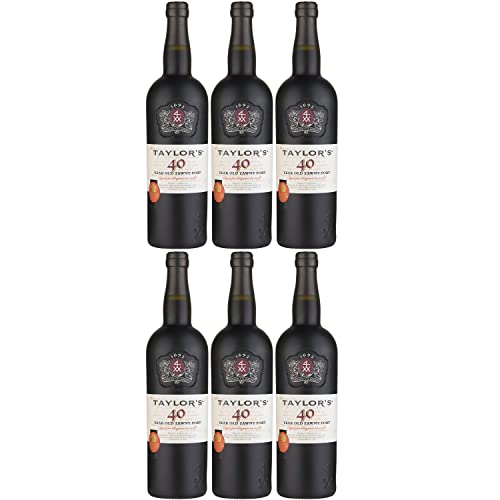 Taylor’s Port Tawny 40 Years Old Portwein süß rot Portugal I Visando Paket (6 Flaschen) von Taylor’s Port