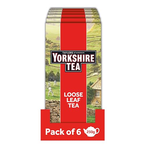 Taylor´s of Harrogate Yorkshire Tea – 6er Pack (6 x 250 g) – Schwarzer Tee lose – Hochwertige Schwarzteemischung von Yorkshire Tea