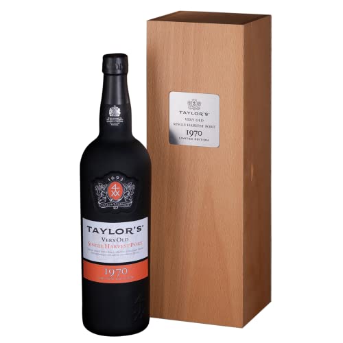 Rarität: Port Taylor's Very Old Single Harvest Colheita 0,75l Jahrgang 1970 mit Geschenkbox - Portwein von Taylors