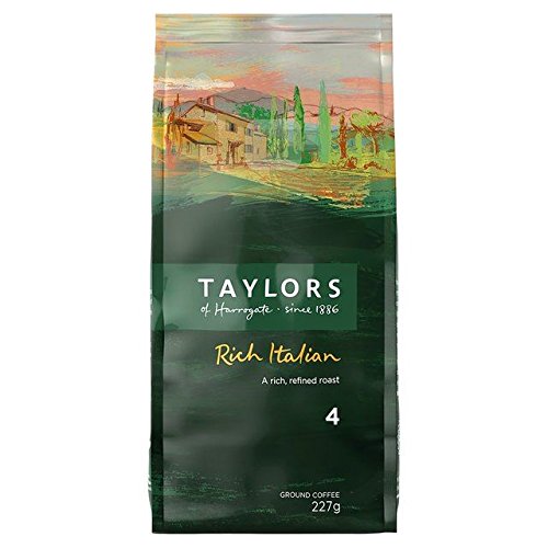 Taylor Reiche Italienische Dunkel Geröstetes Kaffeemehl 227G von Taylors